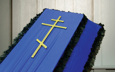 Крест на гроб «Православный металлический»