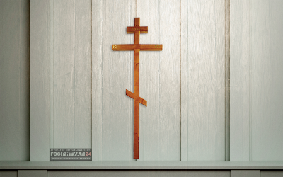 Крест лакированный «Сосна брус (100х100)» (260 см)