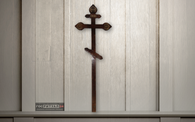 Крест лакированный «Сосна Фигурный» (220см)